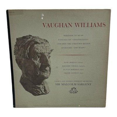 Vaughan Williams Serenade To Music Fantasia Greensleeves LP Angel 1958 VG+