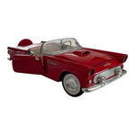 Vintage Motor Max 1956 Ford Thunderbird Convertible 1:24 Red Diecast Model Car