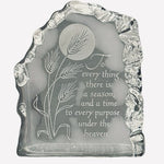 Vintage Hallmark 1976 Etched Clear Crystal Figurine Paperweight 3x3.5 Austria VG