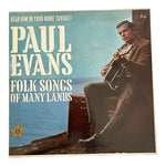 Paul Evans Folk Songs of Many Lands LP Vinyl Record Carlton VG+ Rare
