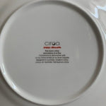 CIRCA Poppy Silhouette Salad Plates Set of 6 Red Floral 8” White Porcelain Plate
