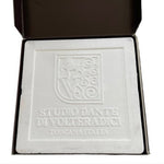 Vintage 1987 Studio Dante Volteradici Christ Entry Jerusalem Alabaster Plate 8.5