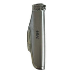 Vintage NBF Windproof Butane Gas Refillable Lighter Silver Chrome Made in Korea