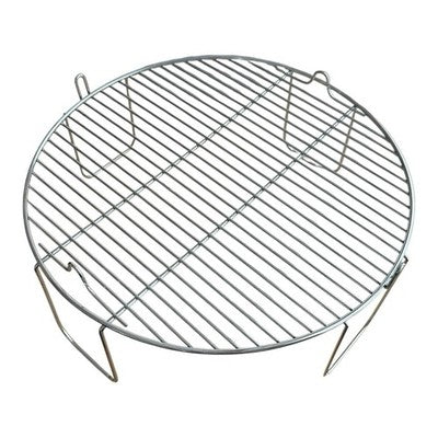 Stainless Steel Round Grill Rack Reversible Grate Cooking Baking 12" Diameter