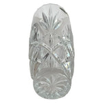New BOHEMIA Clear Lead Crystal Vase 8” Tall 24% PbO Czech Flower Vase Art Decor