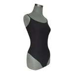 Quince Seamless Black Cami Thong Bodysuit Size L Adjustable Straps NWT