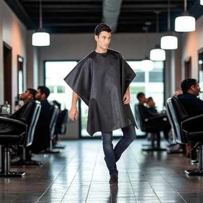 Fitting Hair Cutting Cape Salon Gown Apron Adjustable Neck Water-Resistant New