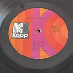 Sonny & Cher Live Vinyl LP Kapp Records Stereo 1971 KS-3654 G