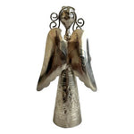 Handmade Polished Metal Angel Bell Danish Style Nativity Christmas Decor