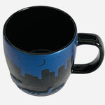 Houston Skyline Night Sky Coffee Mug Americaware Black Blue 22 0z  Large VG
