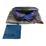 SCOTT Fusion Ski Goggles Gray Frame Blue Mirrored Lens ACS No Fog Snowboard VG