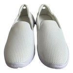 Women’s White Mesh Athletic Sneakers Walking Moccasins Shoes Sz US 10/ EU 41 New