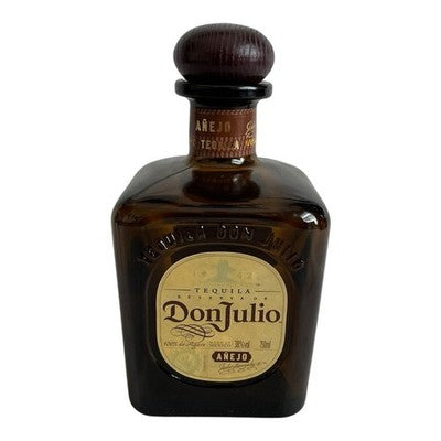 Don Julio Añejo Tequila 750 ml Empty Brown Glass Bottle with Cap Collectible