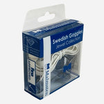 Malmsten Original Swedish Goggles Jewel Collection Sapphire Blue Mirror FINA NIB