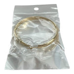 Chunky Gold Tone Hoop Circle Earrings Fashion Jewelry 1.75" Statement NIP