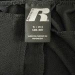 Russell Men’s Dri Power 360 High Rib Joggers Black Gym Pants Sz S 28-30 NWOT