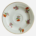 Rare 1920s LIMOGES France Saucer Floral Porcelain Tea Dish Antique Collectible