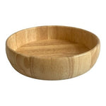 Large Round Wooden Serving Tray 14.5" Farmhouse Salad Bowl Platter Food Tray