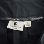 Worthington Curvy Fit Women's Size 6 Black Pants Barely Worn Excellent Condition