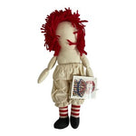 Blank Craft Doll Raggedy Ann Style Red Yarn Hair 10" DIY Decorate Yourself  Unfi