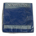 Sensations Cobalt Blue Beverage Napkins 40ct NIP Creative Converting USA