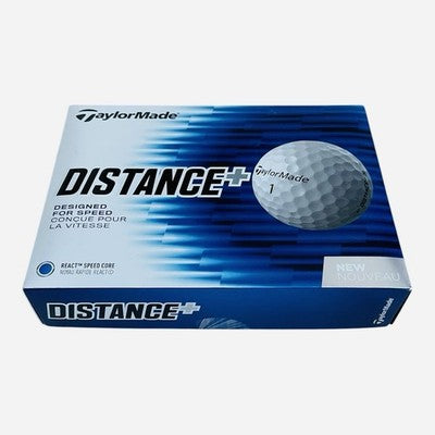 TaylorMade Distance+ 12 White Red High Velocity Speed Golf Balls New In Box