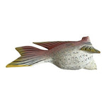 Colorful Hand-Carved Handpainted Wooden Fish Statue Figurine Nautical Home Decor