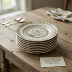 Vintage Spode Buttercup Salad Plates 8” Set of 10 Yellow Floral Transferware