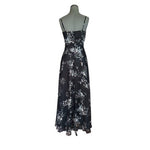 Lulus Made to Flaunt Black Floral Print Maxi Dress Women Size S Sleeveless Dress