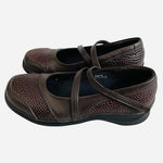 Apex Aetrex Brown Mary Jane Wide Orthotic Comfort Flats Women's Sz 5.5W NIB