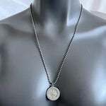 Saint Christopher Protect Us Medal Pendant Chain