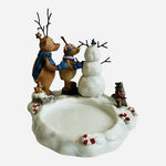Partylite Reindeer Pillar Candle Holder Snowman Cardinal Raccoon Christmas NOB