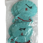 6pc Turquoise Felt Octopus Appliques Cute Monster Sew On Craft Embellishments