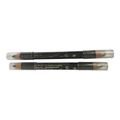 Lot of 2 Milani Duo Eyeliner Pencils - Black/Silver Glitter - Full Size - NEW