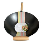 Martha Stewart Everyday Clarkston 14" Carbon Steel Wok Nonstick Beechwood NIB