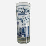 New Jersey Souvenir Tall Shot Glass Trump Taj Mahal Atlantic City EXC Vintage