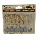 7Gypsies Naked Charm Square Amule Nu Carre 15 Piece Silver Jewelry Kit New