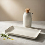 Dudson Evolution Purl Oil Vinegar Bottle 5" Off White Ceramic Cork Cap NEW
