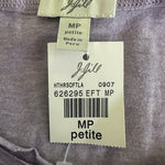 J.Jill Lilac Cotton Pullover Long Sleeve T-Shirt Women’s Tee MP New With Tag