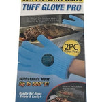 Tuff Glove Pro Heat Protective Gloves 2PC Blue Kitchen BBQ NIP 500°F