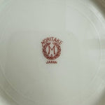 Noritake M Japan 1930s Floral Green Gold Rim Fruit Nappy Bowl 5.25" Set of 3 New