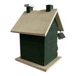 Wooden Bird House Nest Garden Outdoor Feeder Painted Bird Nest Decor Gift 7x6x10