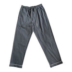 David Archy Cotton Men's Long Button-Down Pants Sleepwear Pajama Set Gray Sz S