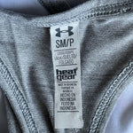 Under Armour HeatGear Cayman Islands Graphic Tank Top White Gray Pink Women S/M