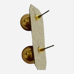 Orange Gold Pearl Stud Earrings Women’s NWOT