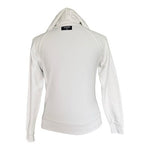 ASRV Men's White Tech-Terry Training Hoodie Water-Repellent Pullover Size XS VG