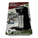 Brentwood Single Serve Coffee Maker K-Cup Soft Pod Ground Coffee 14oz New in Box