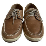 Sperry Top-Sider Men's Billfish 3-Eye Leather Boat Shoes 13W Brown Tan Good+