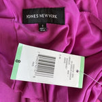 Jones New York  Hibiscus Crepe V-Neck Pleated A-Line Dress Sleeveless Sz 8 NWT