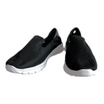 Women’s Black Mesh Athletic Sneakers Walking Moccasins Shoes Sz 10 NWOB